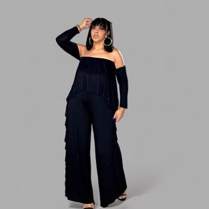 Black Flowy Jumpsuit